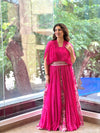 Pink Floral Lehenga