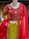 Greenish Yellow Lehenga Set