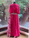 Pink Floral Lehenga