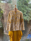 Mustard Stylish Jacket Set