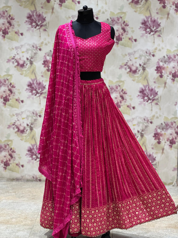 Pink Lehenga Set