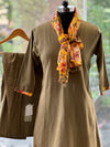 Green Linen Co Ord