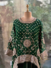 Green Bandhej Skirt Set