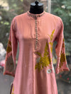 Peach Patch Work Dupatta Set