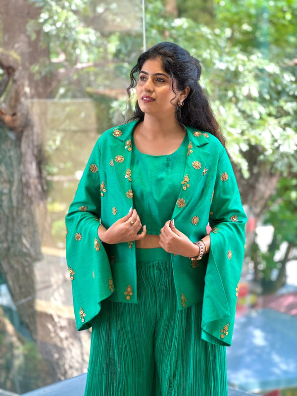Green Crush Palazzo Set