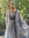 Blue Digital Print Suit
