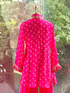 Pink Bandhej Palazzo Set