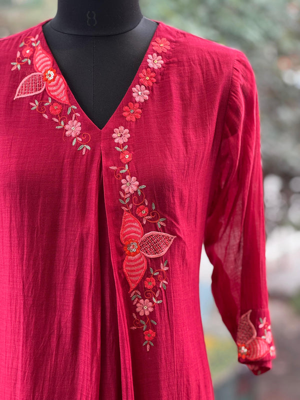 Maroon Mul Suit
