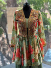 Green Floral Palazzo Set