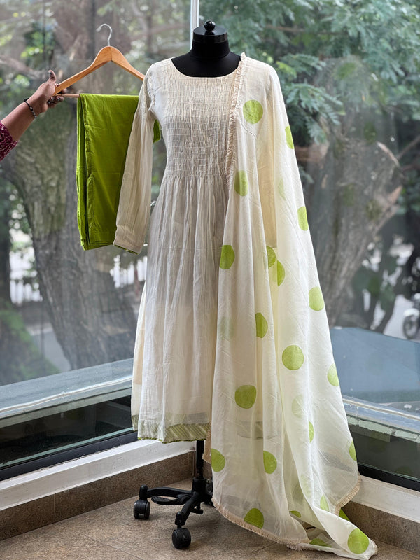 Polka Dot Dupatta Set