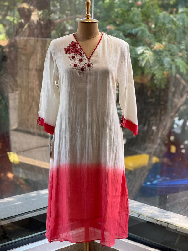 Shaded Mul Dupatta Set