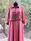 Pink Glass Tissue Tunic