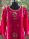 Pink Gota Work Dupatta Set