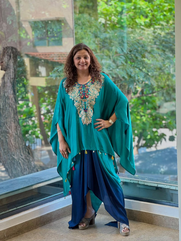 Green Shaded Skirt set