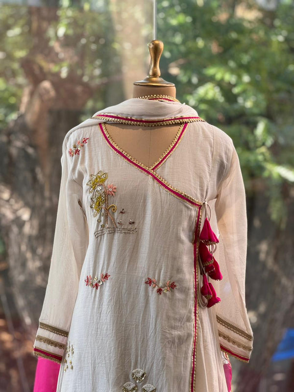 White Anghrakha Suit