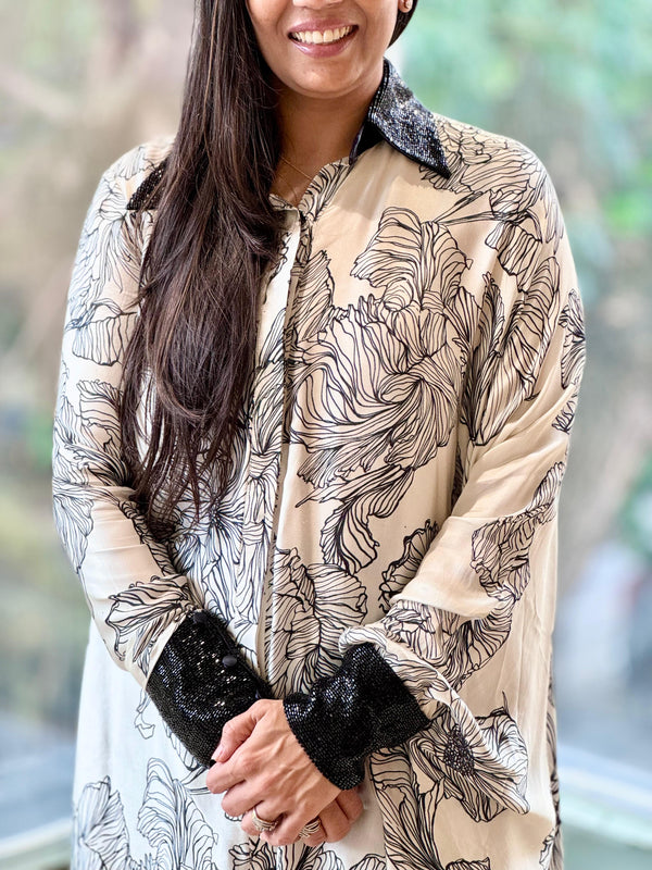 Big floral printed kurta