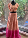 Peach Shaded Lehenga Set