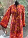Rust Yellow Floral Printed Tunic