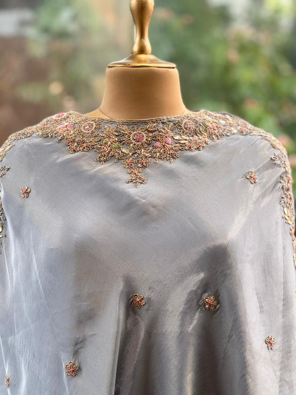 Pastel Blue Kaftan Set