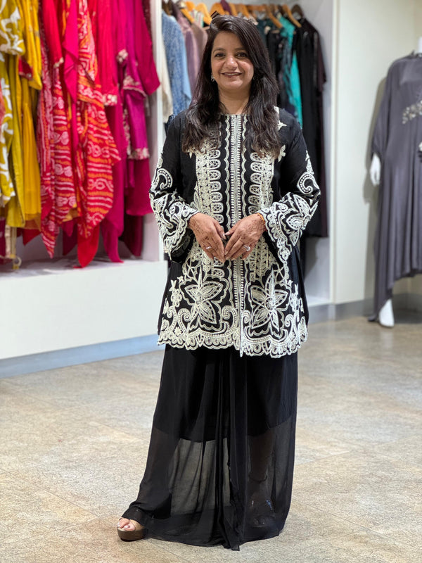 Black Skirt Set