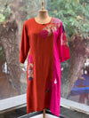 Orange Colorblock Co Ord