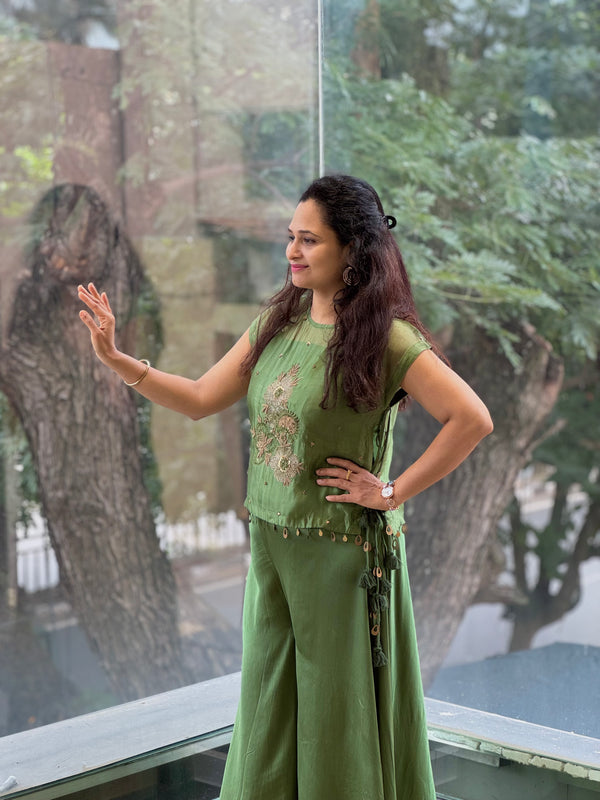 Green Palazzo Set