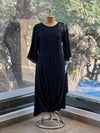 Dark Blue Tie Knot Tunic