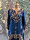 Blue Skirt Set