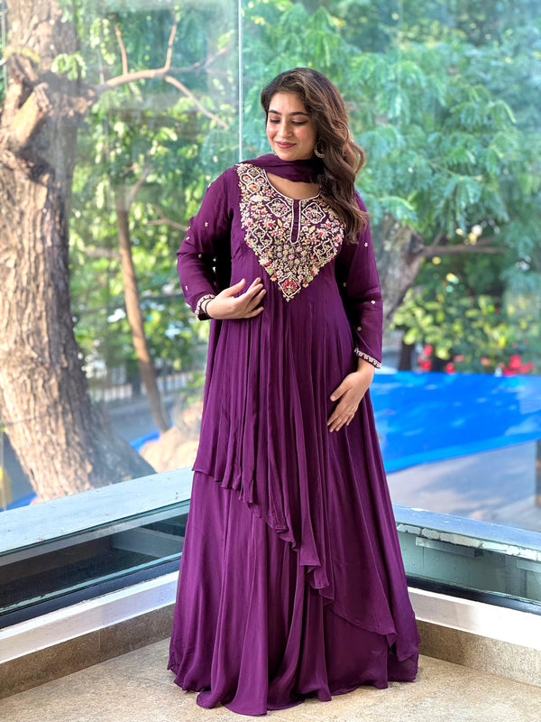 Dark Purple Gown