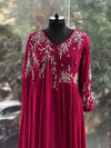 Purple Handwork Gown