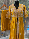 Yellow Designer Made Anarakali Set