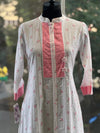 White Schiffli Neckline Tunic
