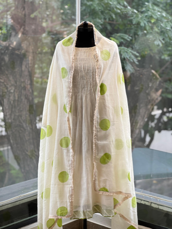 Polka Dot Dupatta Set