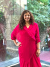 Fuchsia Pink Crush Flap Tunic