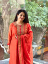Orange Organza Suit