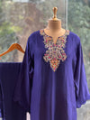 Blue Intricate Yolk Palazzo Set