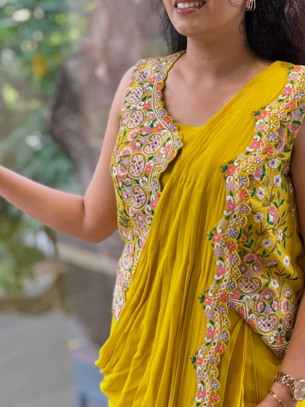 Yellow Jacket Style Drape