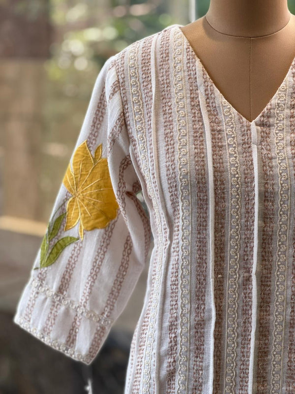 Half White Linen Co Ord