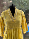 Yellow Tari work Kurta Set
