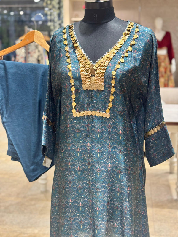 Blue Printed Co Ord