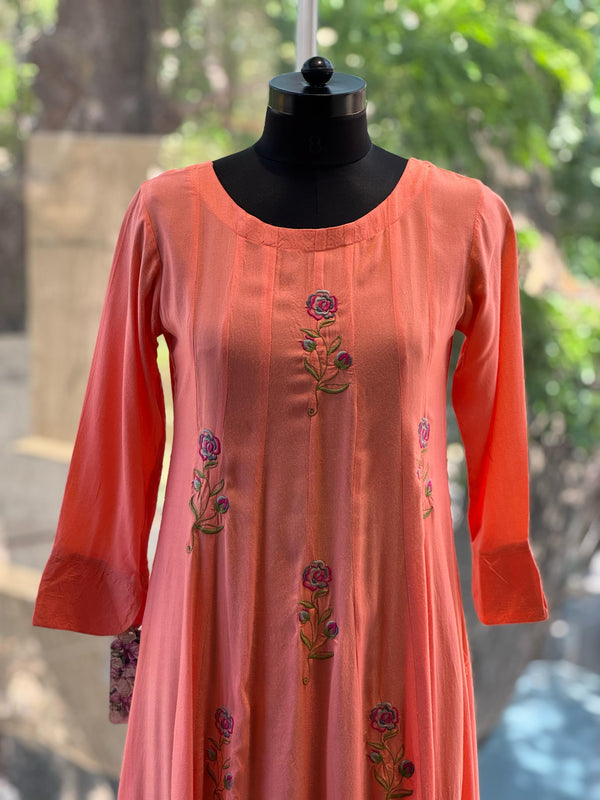 Peach Flared Tunic