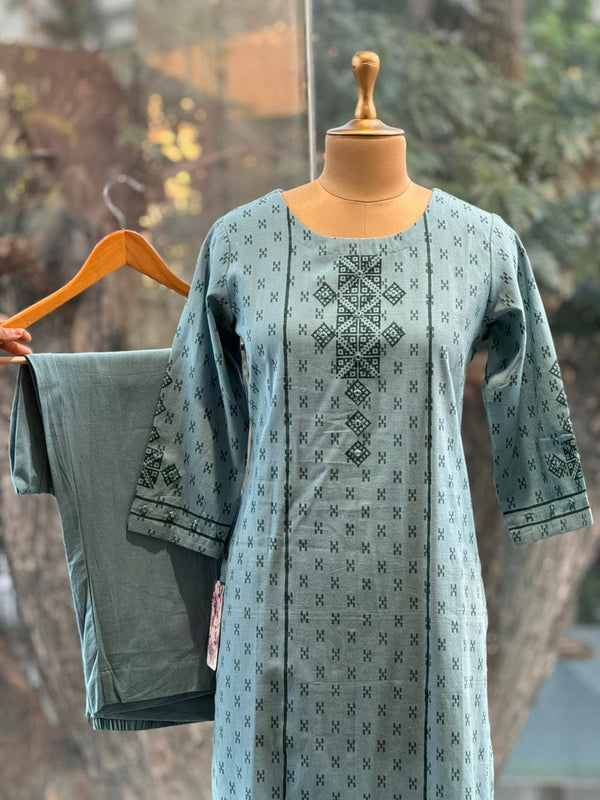 Blue Mirror Work Co Ord