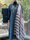 Blue Dupatta Set