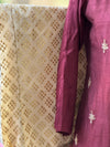 Maroon Dupatta Set