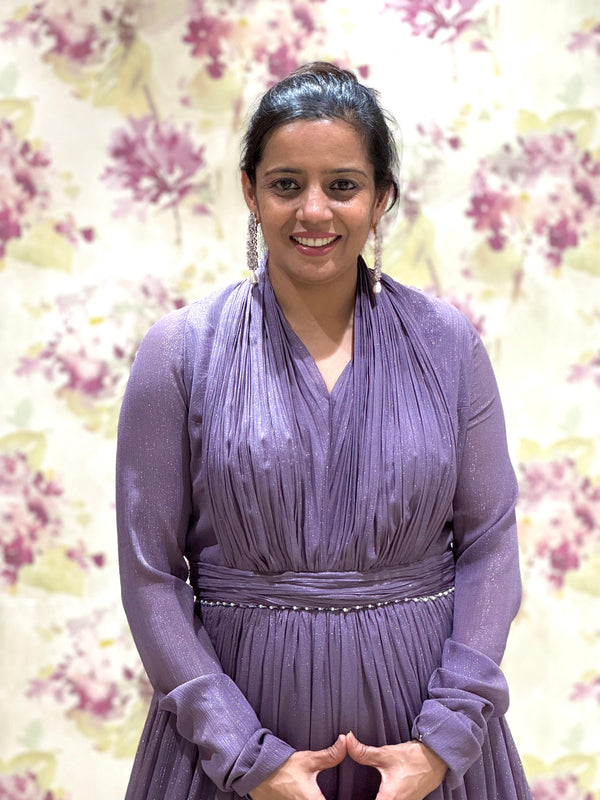 Mauve Shimmer Gown