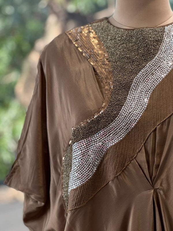 Brown Kaftan Co Ord