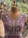 Mauve Jacket Style Gown