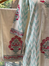 White Block Print Set