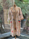 Beige Printed Dupatta Set