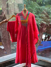 Pink Patch Work Yoke Suit